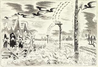 Charles Ephraim Burchfield - Song of the Telegraph