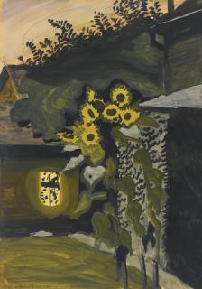 Charles Ephraim Burchfield - Sunflowers At Late Dusk