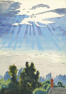 Charles Ephraim Burchfield - Sunlight After The Rain