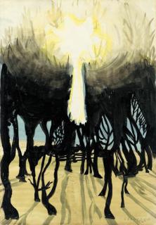 Charles Ephraim Burchfield - Sunlight in Forest