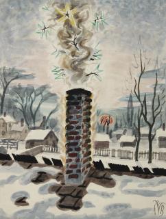 Charles Ephraim Burchfield - The Christmas Chimney