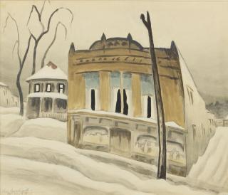 Charles Ephraim Burchfield - The Corner Store (Corner Store In Winter)