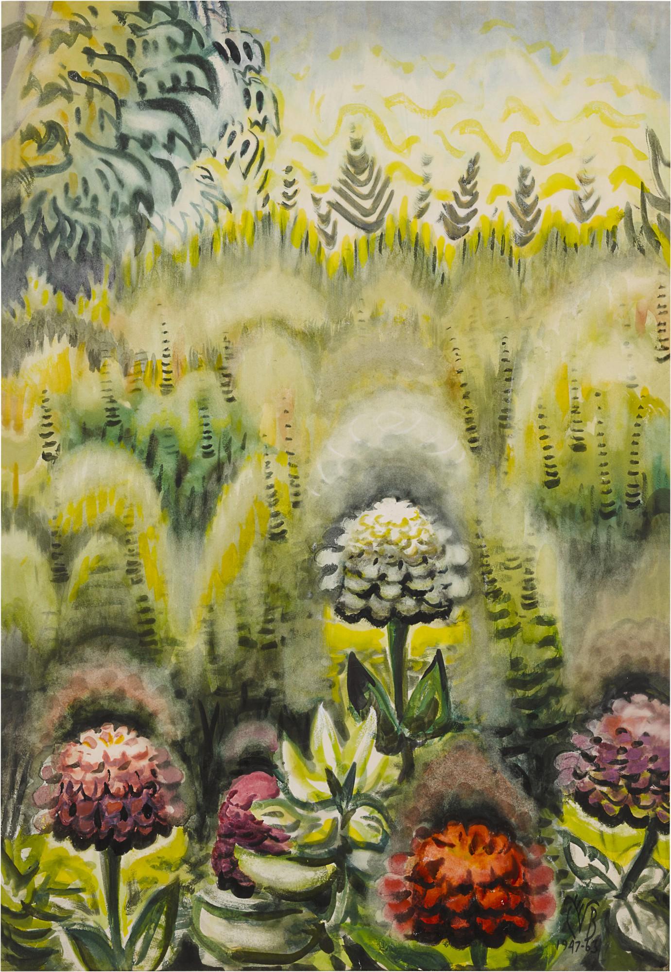 Charles Ephraim Burchfield - Zinnias