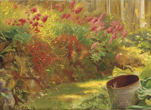 Charles Ernest Butler - Sunlit garden