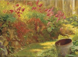 Charles Ernest Butler - Sunlit garden