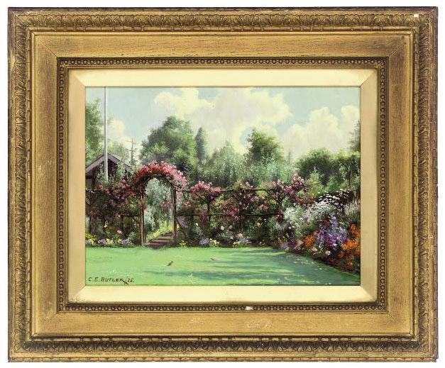 Charles Ernest Butler - The garden at Kingswood