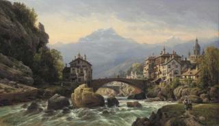 Charles Euphrasie Kuwasseg, Jr. - An Alpine Village