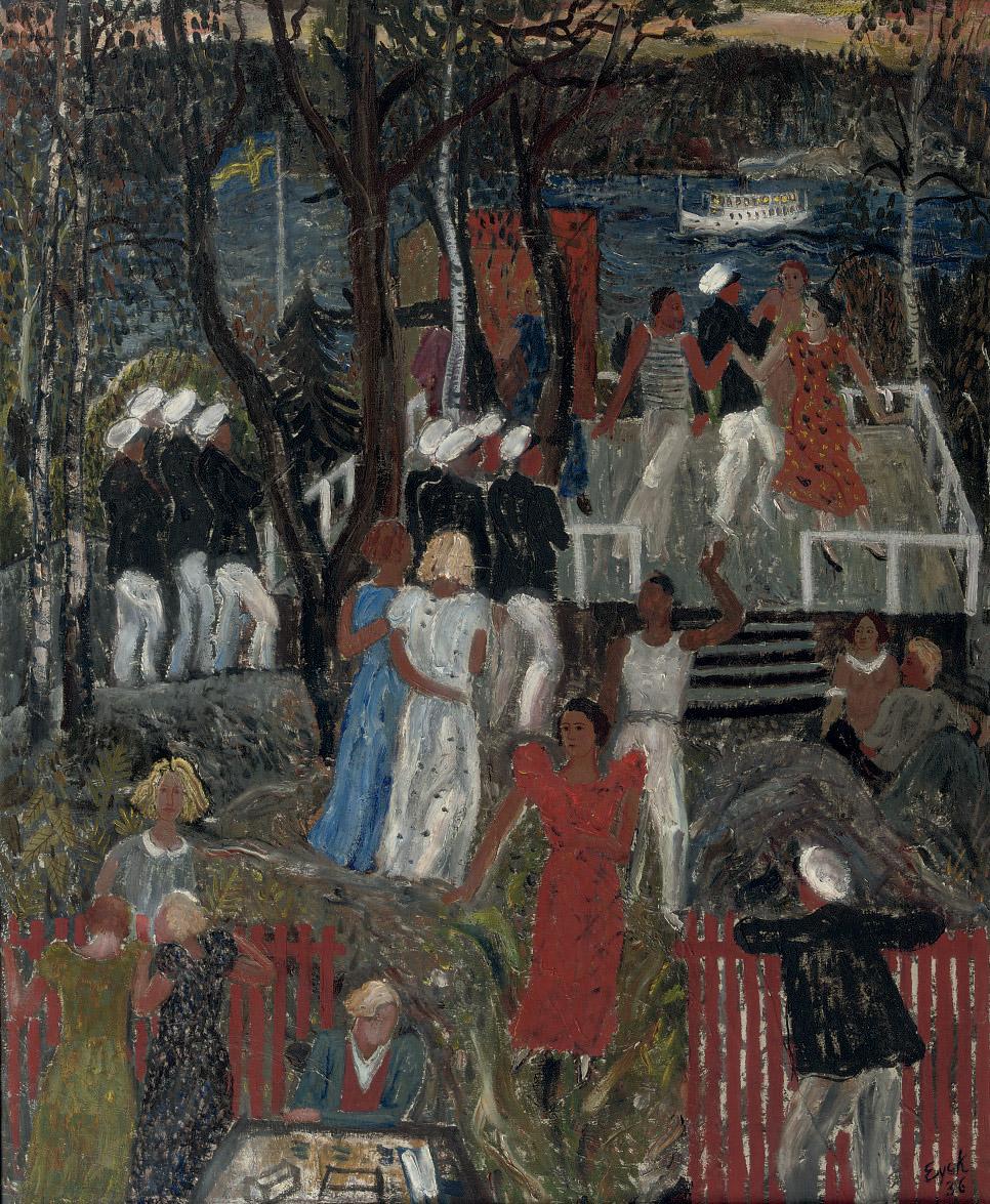 Charles Eyck - Gammeludden: a party on the Swedish shore
