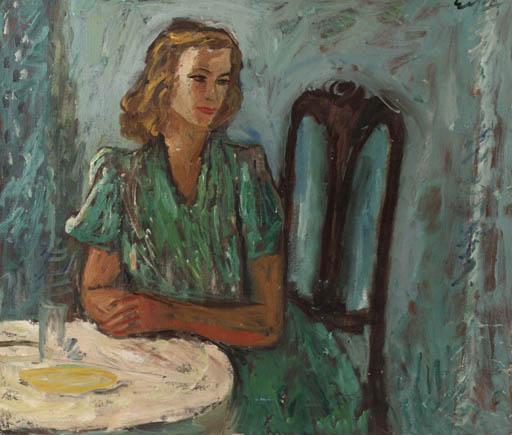 Charles Eyck - Portrait of a seated lady