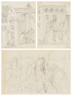 Charles Fairfax Murray - A Collection Of Studies After Old Masters, Including Piero Della Francesca, Antonella Da Messina, Hans Memling, Ambrogio Lorenzetti And Others