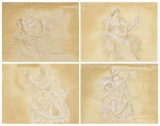 Charles Fairfax Murray - Six Studies Of \'The Virtues\' Including: Justice; Fortitude; Trust; Prudence; And Temperance