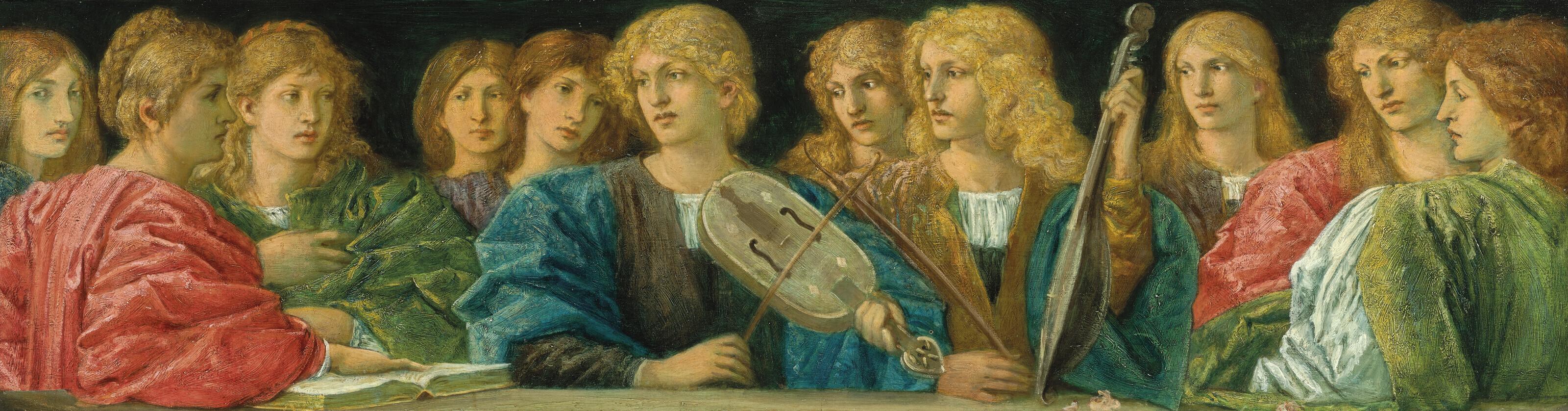 Charles Fairfax Murray - Study for \'The Concert\'