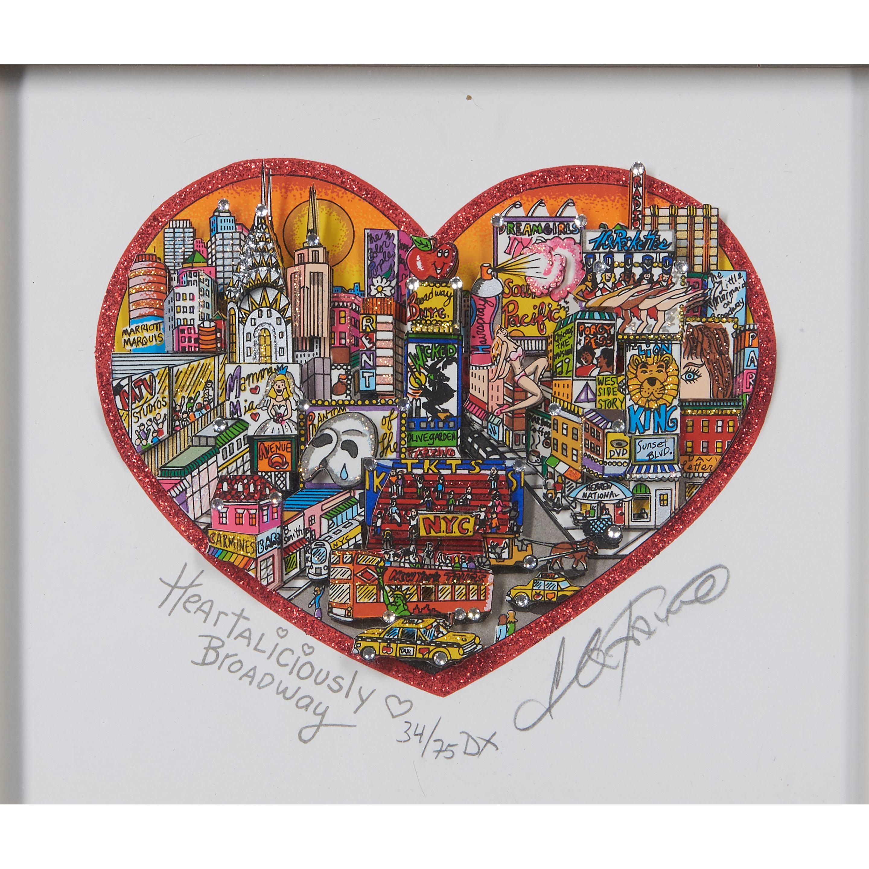 Charles Fazzino - Heartaliciously Broadway