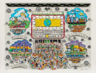 Charles Fazzino - $ Money Makes the World Go Around