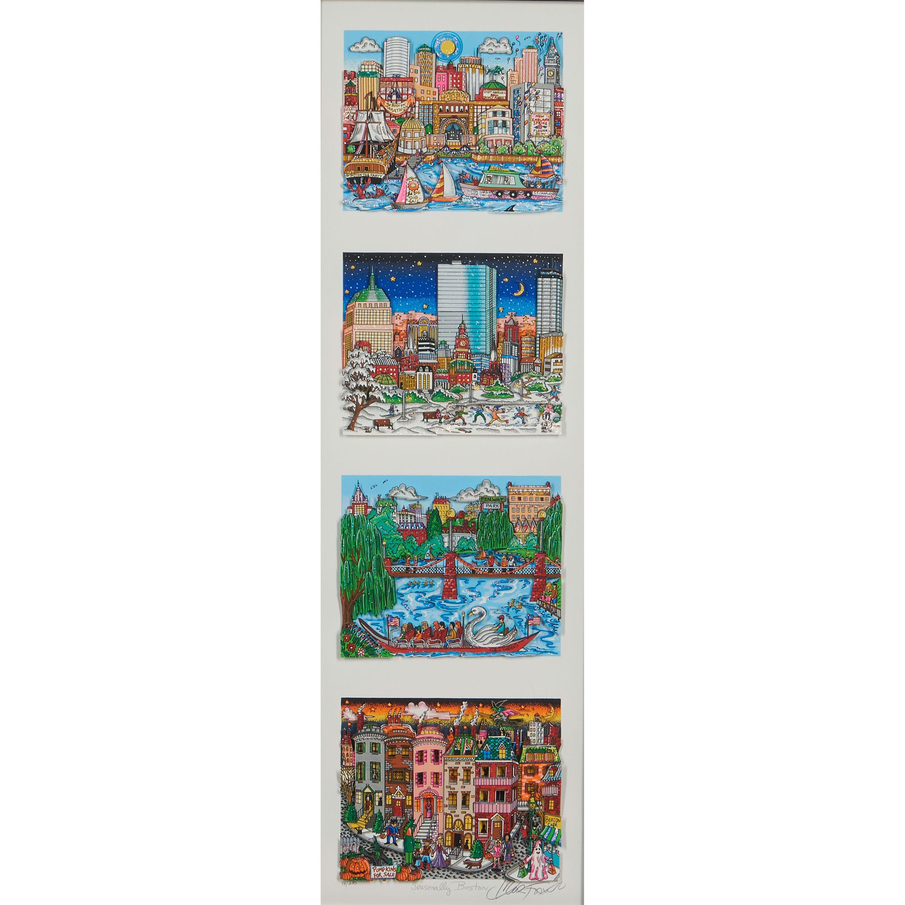 Charles Fazzino - Seasonally Boston