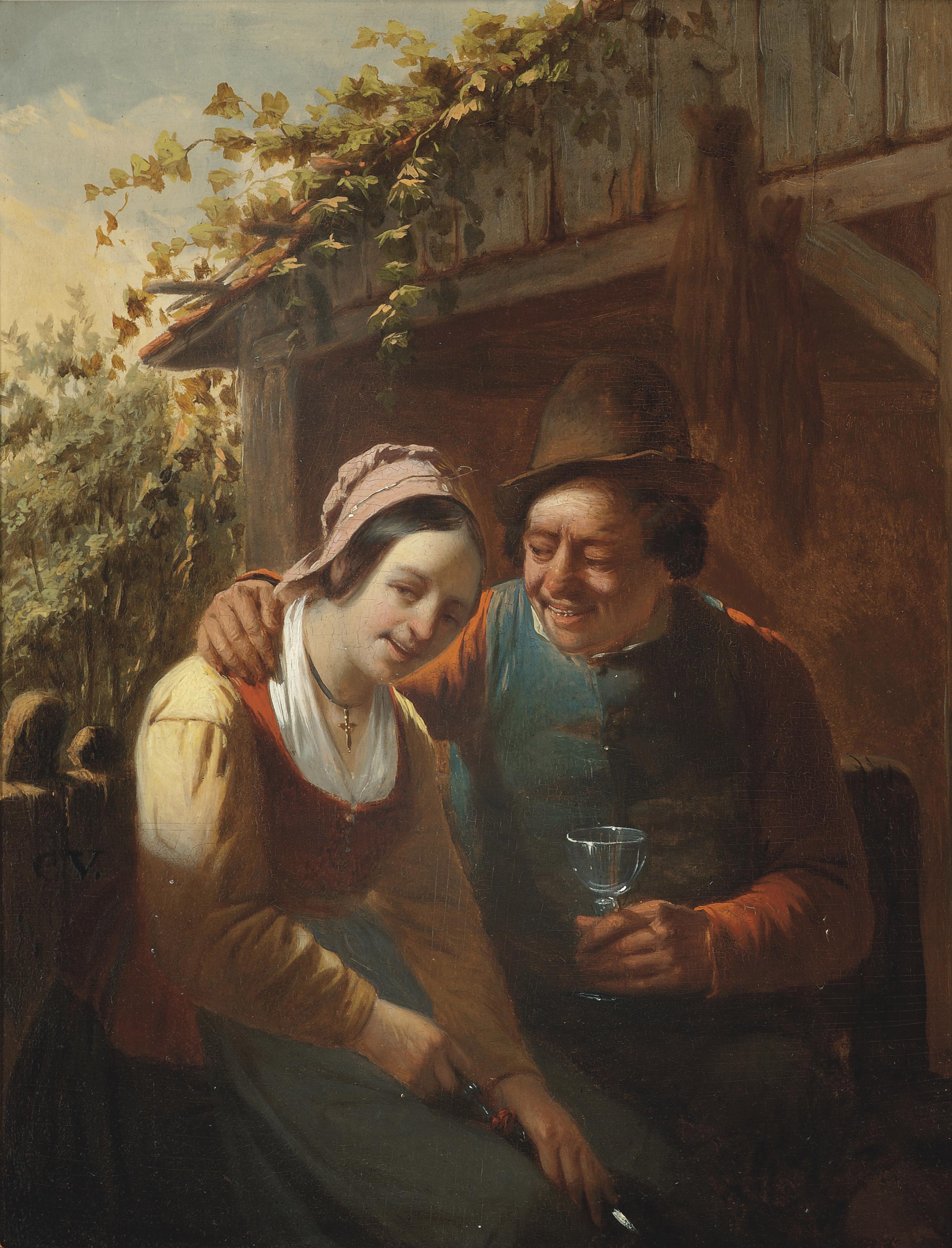 Charles Ferdinand Venneman - Merrymaking At The Stables