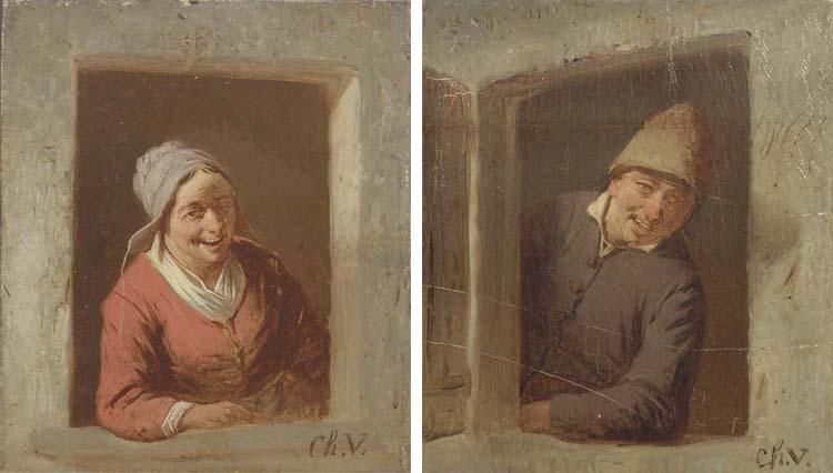 Charles Ferdinand Venneman - Smiling from the window