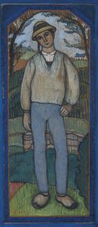 Charles Filiger - Berger Au Pouldu Ou Jeune Breton Aux Sabots