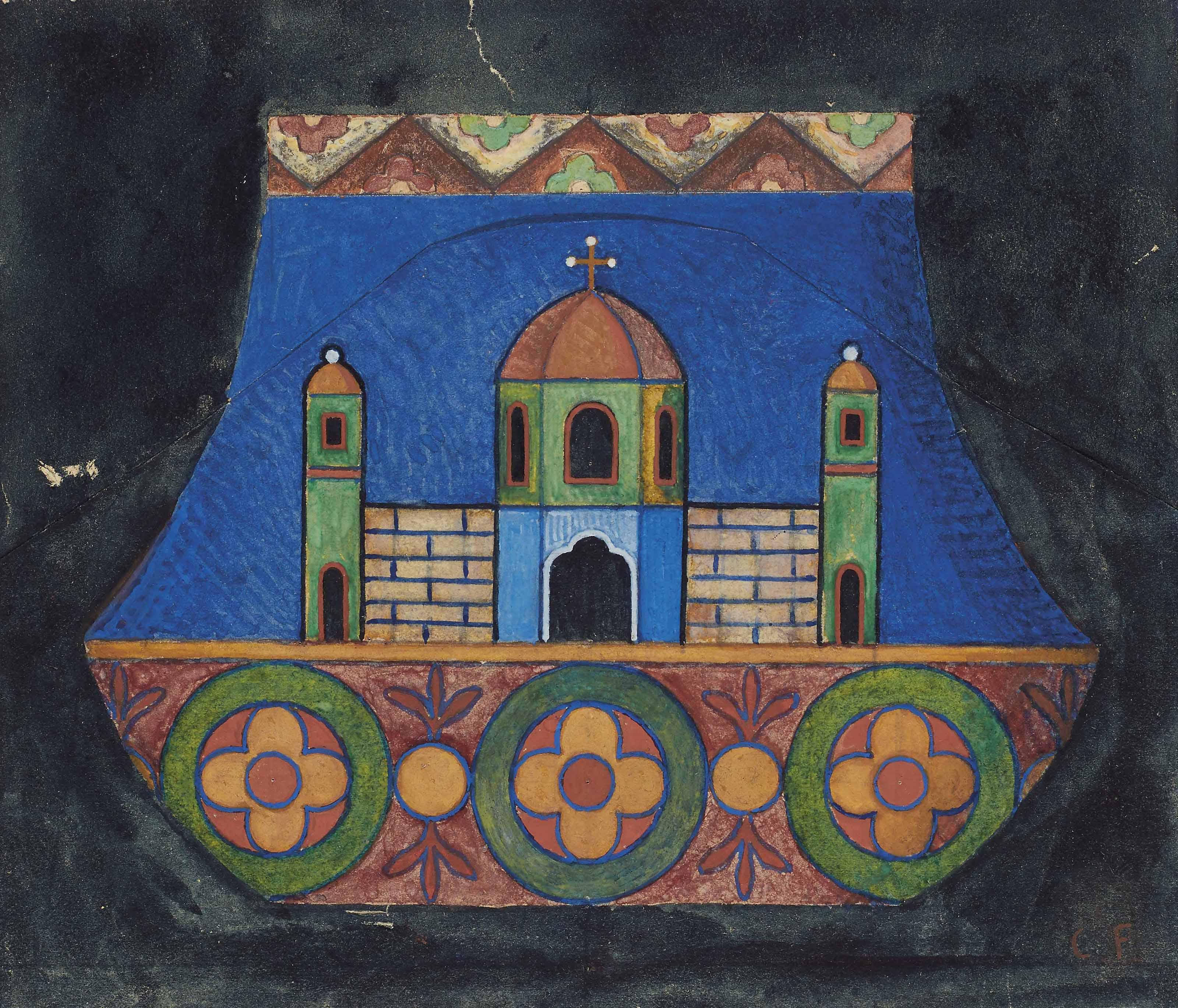 Charles Filiger - Décor de vase