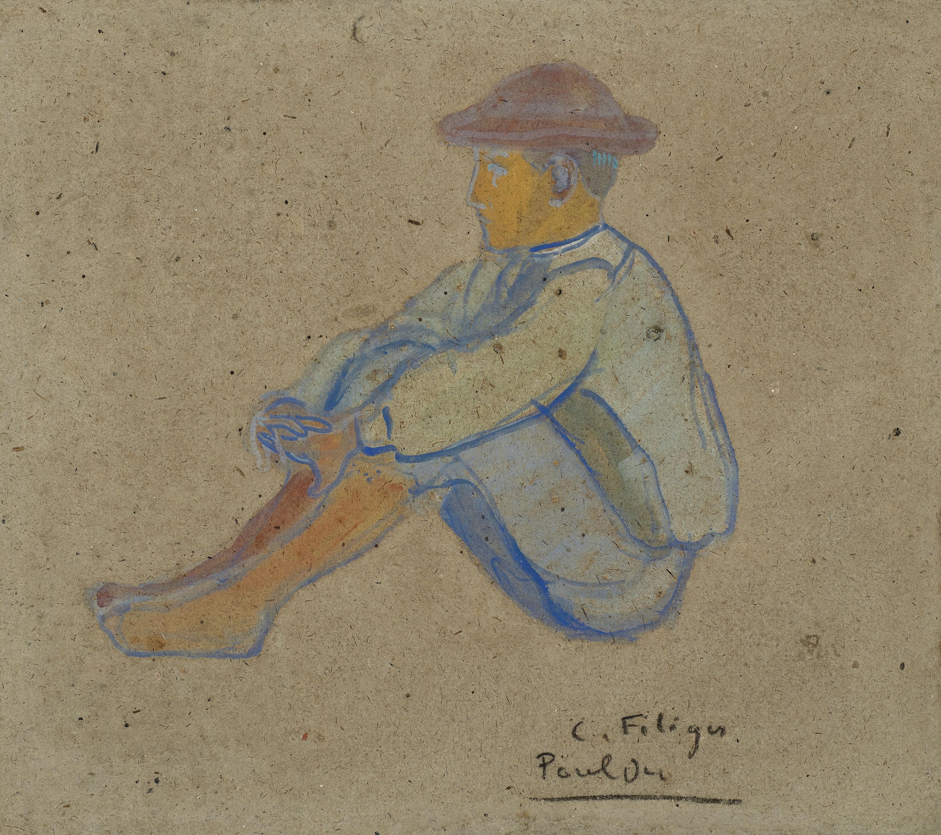 Charles Filiger - Jeune breton assis