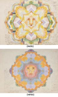 Charles Filiger - Notations chromatiques (recto/verso)