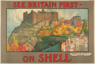 Charles Fouqueray - See Britain First On Shell, Harlech Castle, Wales