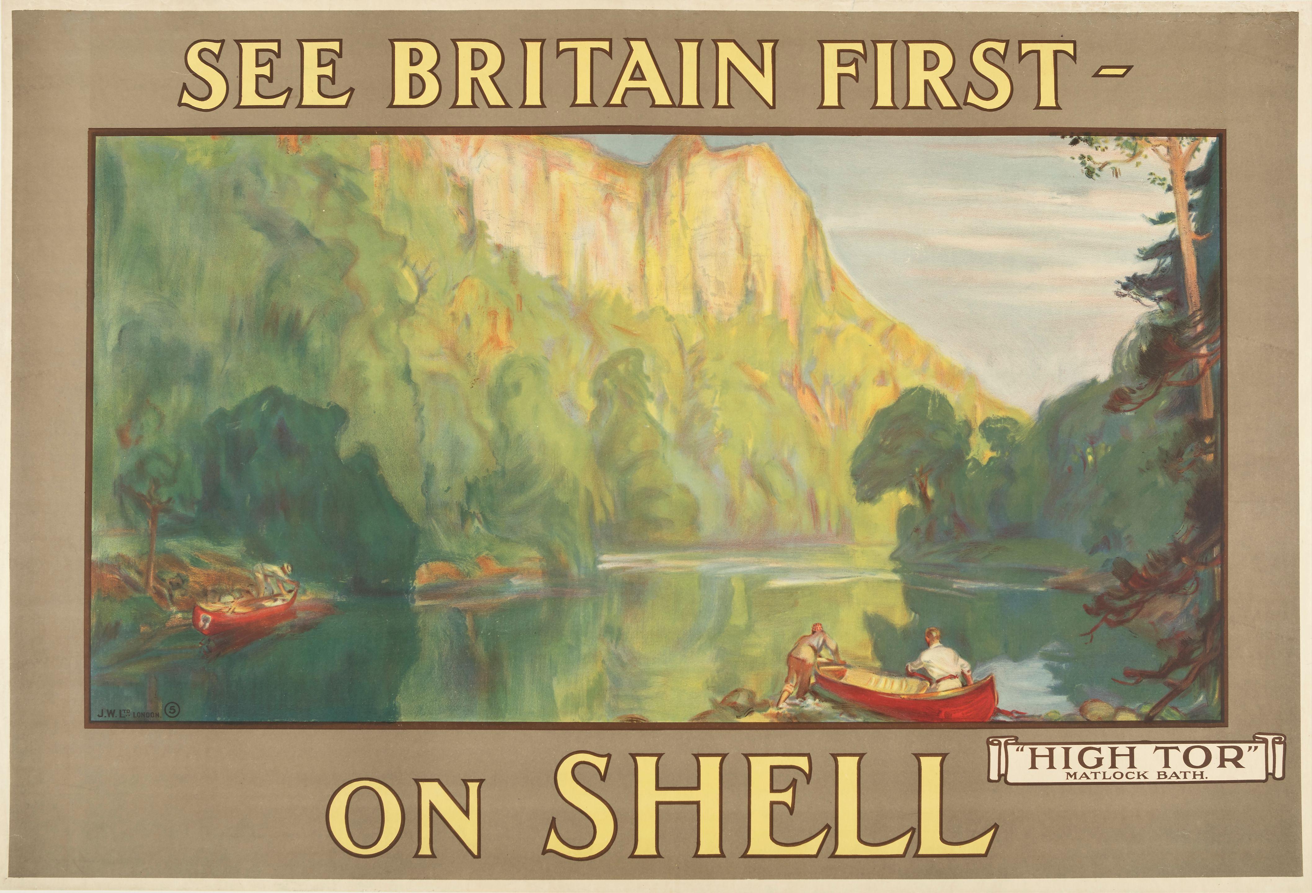 Charles Fouqueray - See Britain First On Shell, High Tor Matlock Bath