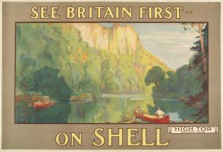 Charles Fouqueray - See Britain First On Shell, High Tor Matlock Bath