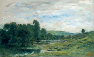 Charles François Daubigny - Bord de rivière