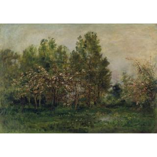 Charles François Daubigny - French Apple Blossoms