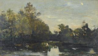 Charles François Daubigny - French bords De Riviere, Pres De Corbigny
