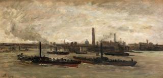 Charles-François Daubigny - La Tamise À Londres