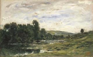 Charles-François Daubigny - Le bord de rivière