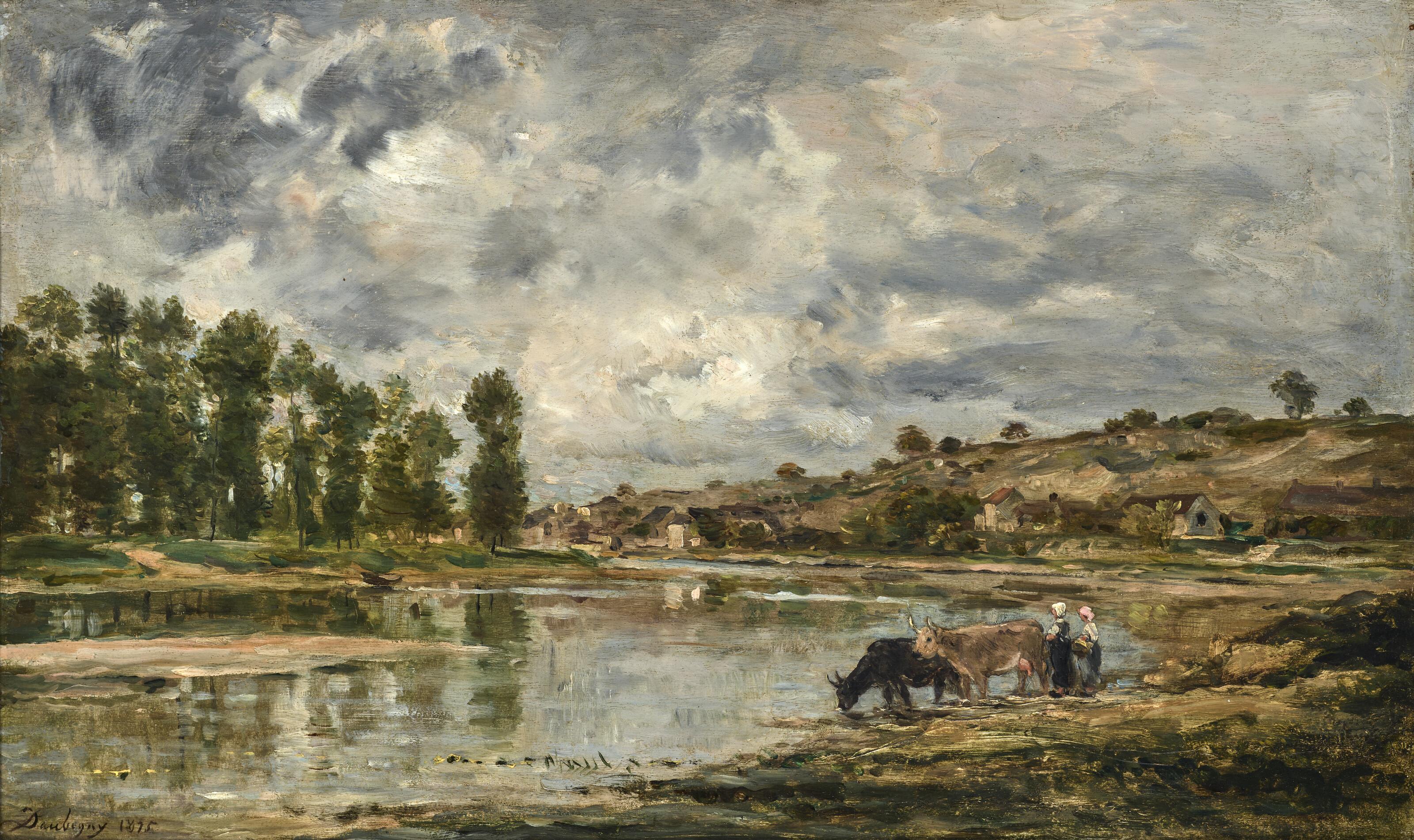 Charles-Francois Daubigny - Les bords de la Loire près de Nantes