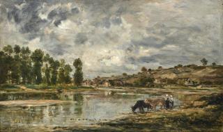 Charles-Francois Daubigny - Les bords de la Loire près de Nantes