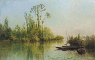 Charles-François Daubigny - Les Iles Vierges à Bezons