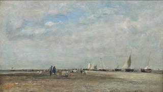 Charles-François Daubigny - Les ramasseurs de coquillages, Trouville
