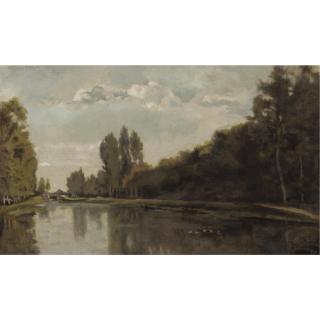 Charles-François Daubigny - River Landscape