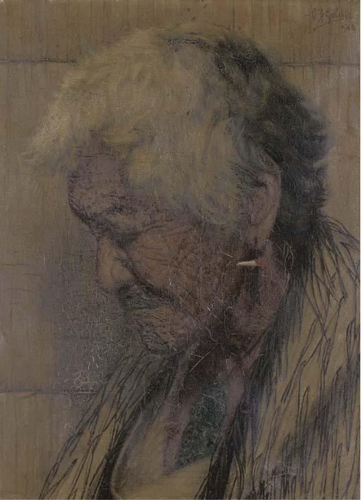 Charles Frederick Goldie - Weary with years. Kapikapi (A Chieftainess aged 102 years)