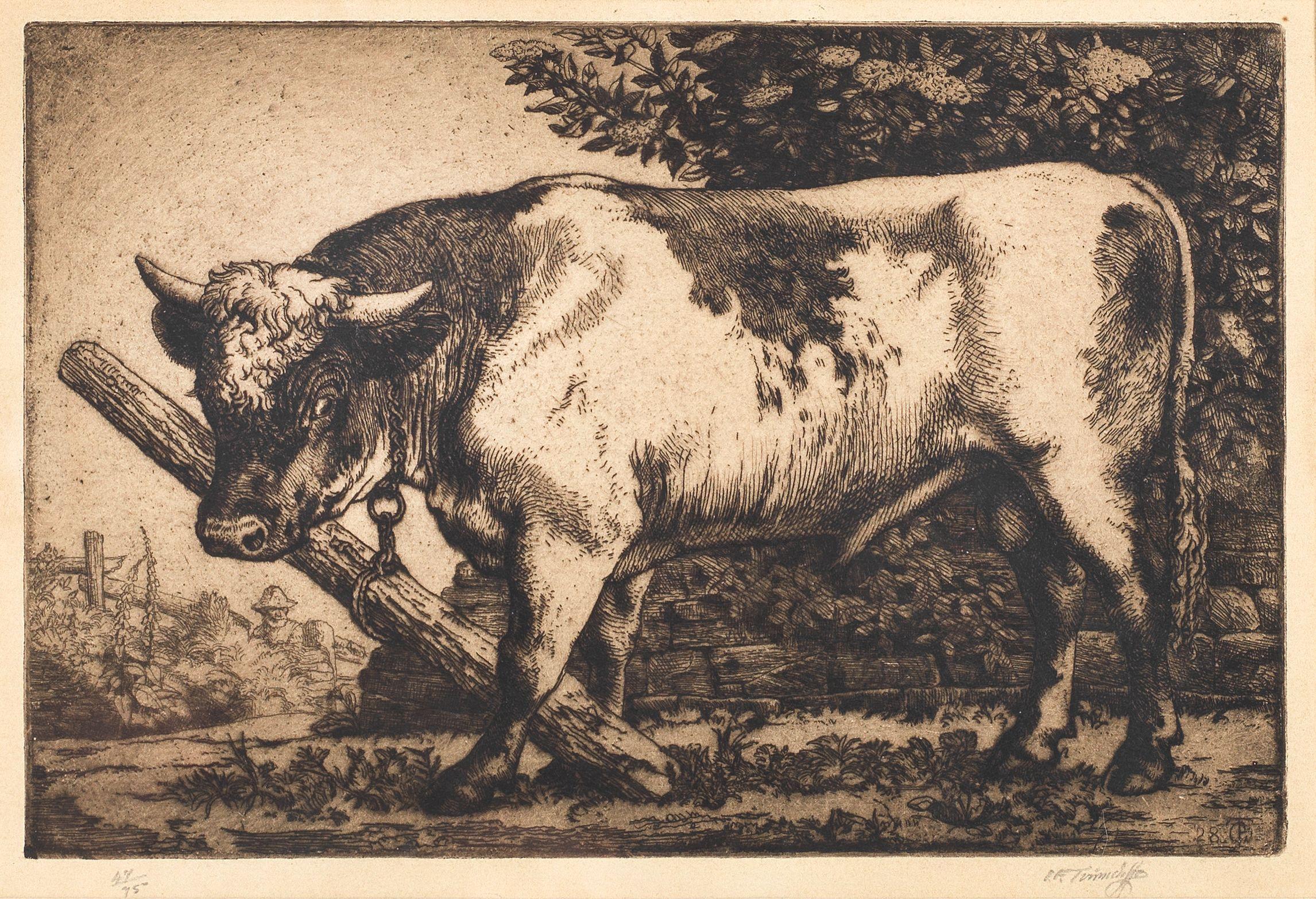 Charles Frederick Tunnicliffe O.B.E., R.A. - The Thief; The Stallion