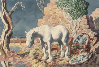 Charles Frederick Tunnicliffe, R.A. - The horse and the scrap heap