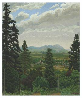 Charles Ginner, A.R.A. - Bishop’s Cleeve from Cleeve Hill