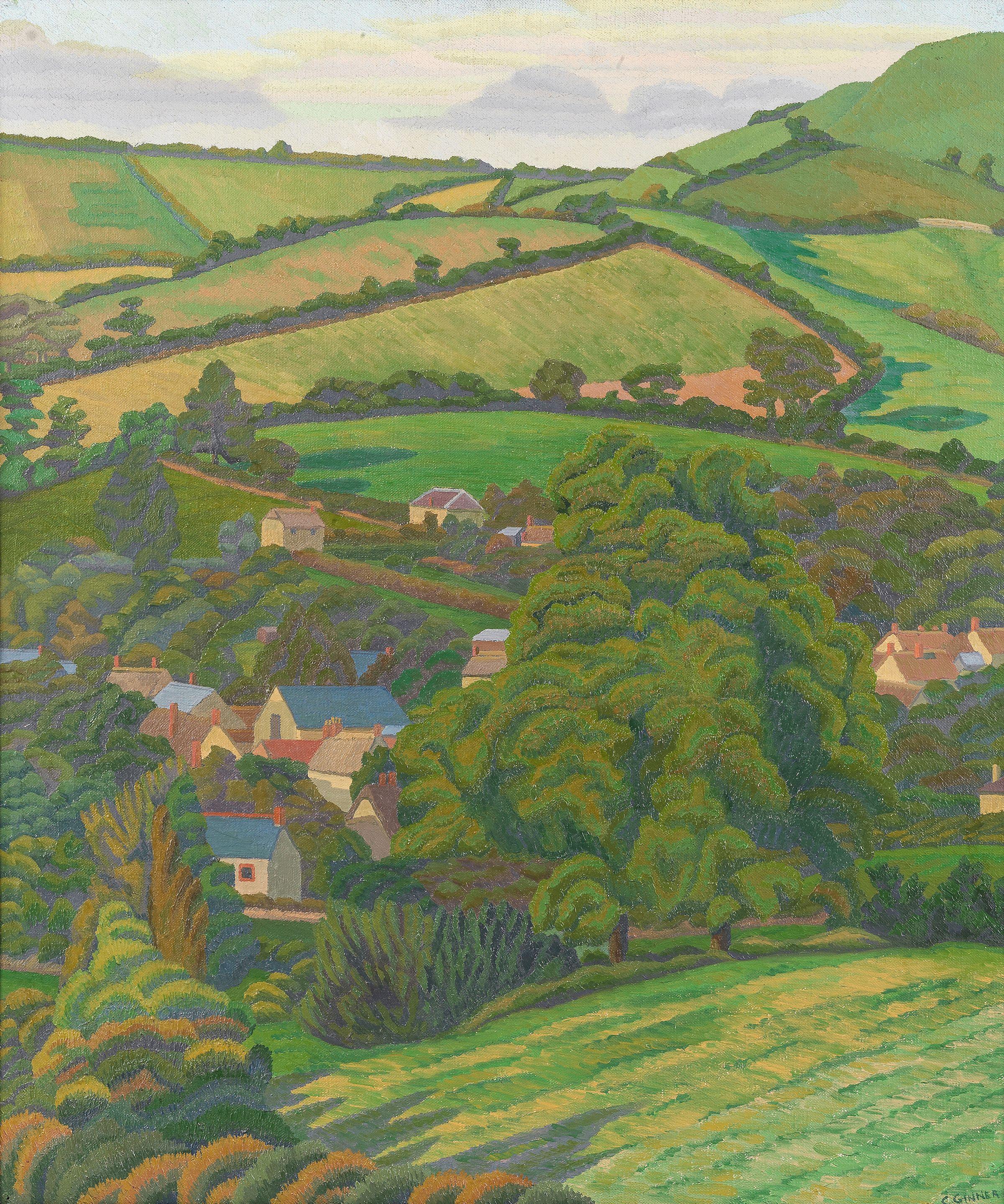 Charles Ginner A.R.A. - Chideock, Dorset