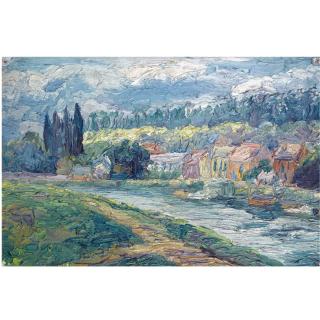 Charles Ginner, A.R.A. - On The Marne