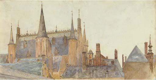 Charles Green, R.I. - Bruges; and View of Stokesay Castle, Shropshire