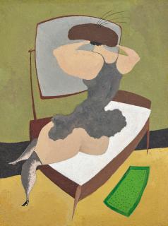 Charles Green Shaw - La Femme de Toulouse 12 3/8 x 9 1/8 in. (31.4 x 23.2 cm.)