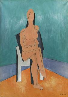 Charles Green Shaw - Seated Nude