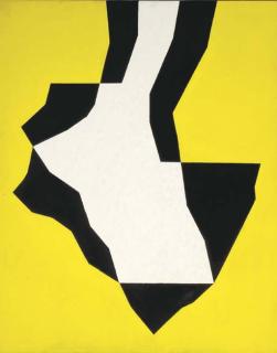 Charles Green Shaw - White on Black Against Yellow