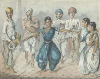Charles Green - Dancing Girls and Musicians, Coromandel, Madras
