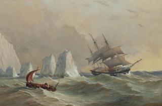Charles Gregory - A Dutch merchantman passing the Needles